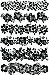 hibiscus vector banners © PrintingSociety