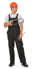 portrait of a worker looks east