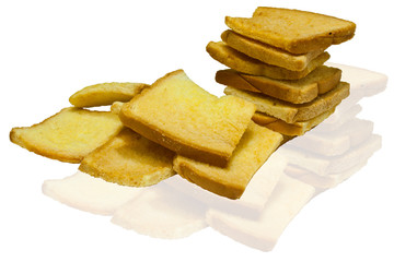Buttered bread with sugar