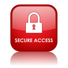 SECURE ACCESS Web Button (padlock security internet connection)