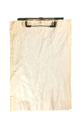 old paper on white background