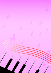 pink melody in harmony for background design.