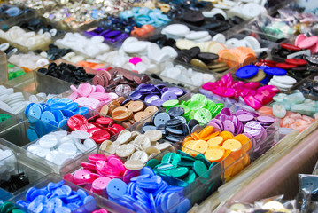 vintage clothes buttons in market