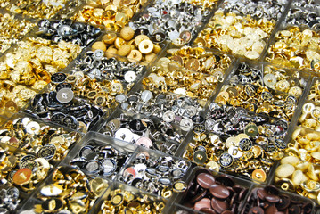 vintage clothes buttons in market