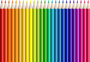 Colored Pencils on White