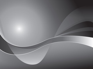 Hintergrund dynamische Wellen - schwarz grau