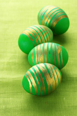 Green Easter eggs