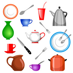 Collection of dishware