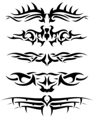 tribal tattoo set
