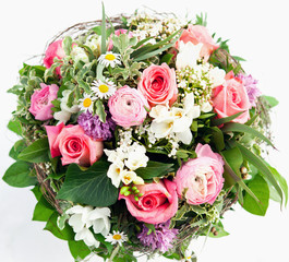 Colorful spring flowers
