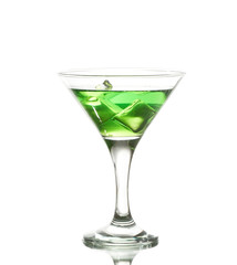 green martini cocktail