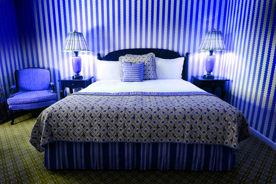 Wild Blue Bedroom