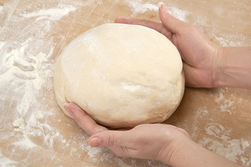 Kneading dough