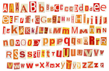 Newspaper alphabet
