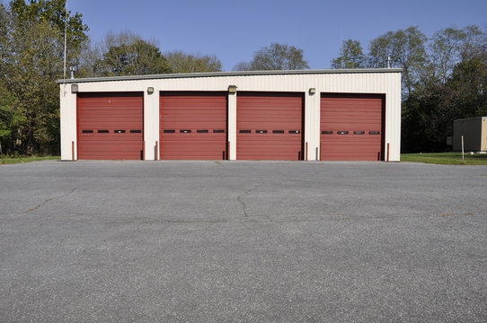 Rural Firehouse Garage