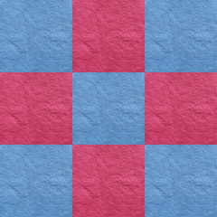 pink and blue checkered card