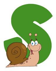 Snail With Letters S