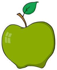 Cartoon Green Apple