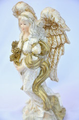 Engel gold-weiß