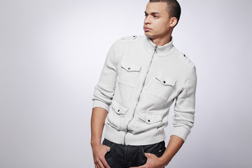 Fototapeta premium Young fashion male model.