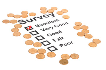 Coins and survey