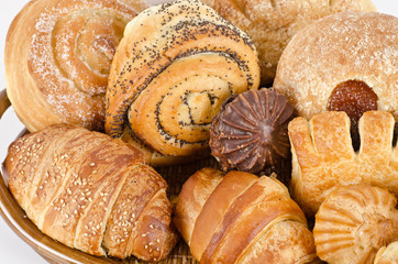 Bakery foodstuffs set