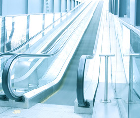 escalator indoor shopping mall