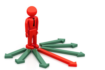 Selecting the right direction.