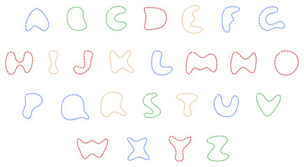 Sewing alphabet