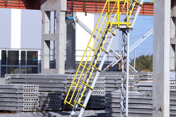 Factory  plate  building   ladder