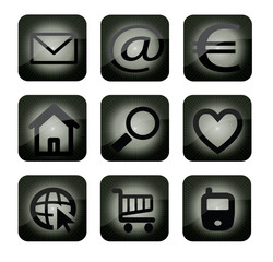 Icon set black