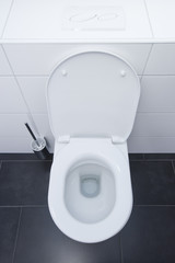 Toilette von oben