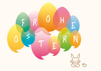 Frohe Ostern – Hase – Küken