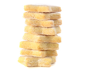 Vaniliekekse in Sternform mit Vaniliezucker