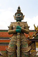 Fototapeta premium Giant demon guardian at Wat Phra Kaew