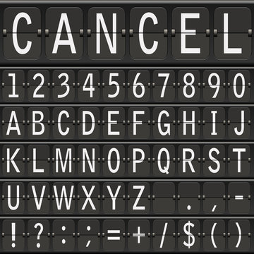 vector alphabet set.mechanical timetable letters