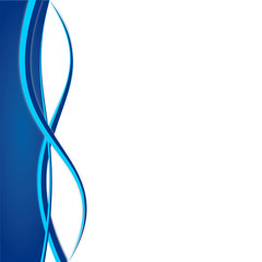 bannière contemporaine verticale design bleue