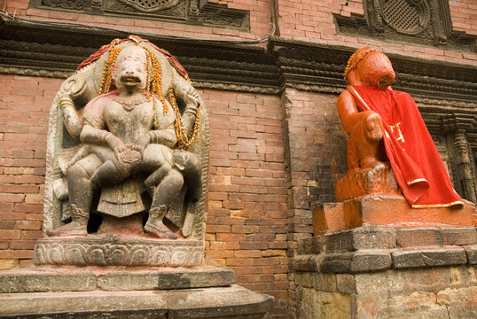 Hindu Deities at  Patan Durbar Square 4.