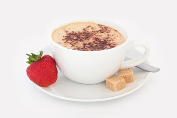 Cappuccino and Strawberry Treat