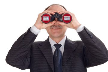 Optimistic businessman