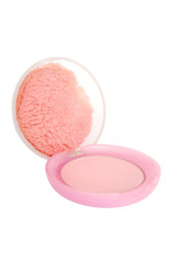 compact cosmetic pink color powder