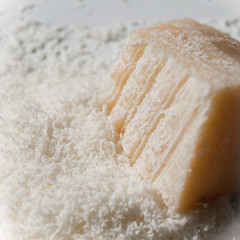 Chip off the fresh Parmesan.