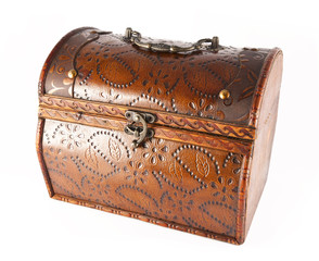 vintage wooden chest