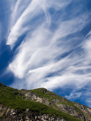 Obraz na płótnie Canvas Geiranger fiord skyscape, Norway
