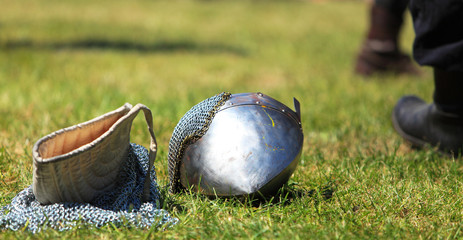 Medieval battlefield abstract