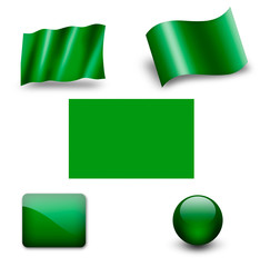 libya flag icon set