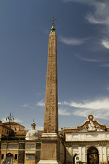 Fototapeta na wymiar Plaza of The People Rome Obelisk