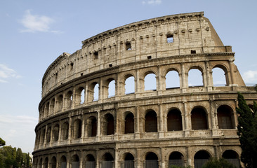 Fototapeta na wymiar Roman Coliseum Landscape View