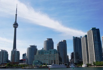 Naklejka premium CN Tower Skyline