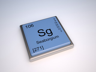 Seaborgium (Sg) chemical element of the periodic table